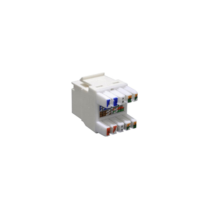 Keystone hembra RJ45 Cat6 U/UTP Gigalan Blanco 40 Clickbox