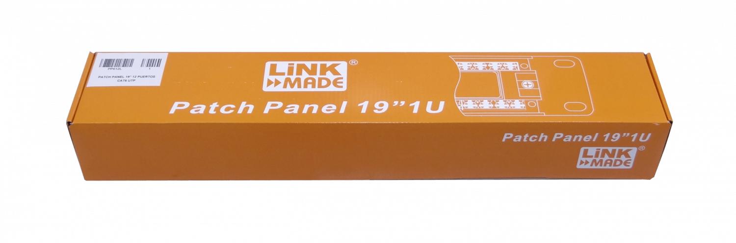 Panel de conexión LINKMADE 12-RJ45 CAT6 UTP Clickbox
