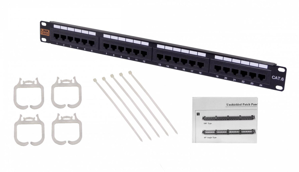 Panel de conexión LINKMADE 24-RJ45 CAT6 UTP Clickbox