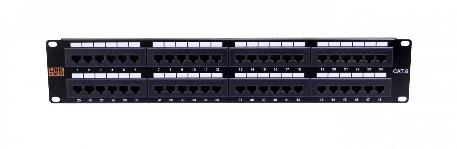 Panel de conexiones LINKMADE 48-RJ45 CAT6 UTP Clickbox