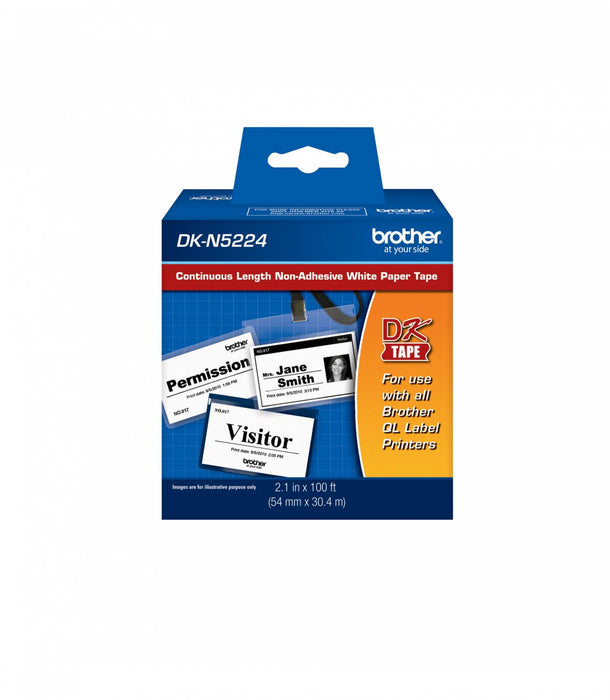 Papel térmico Brother 54mm x 30,4mt negro sobre Clickbox