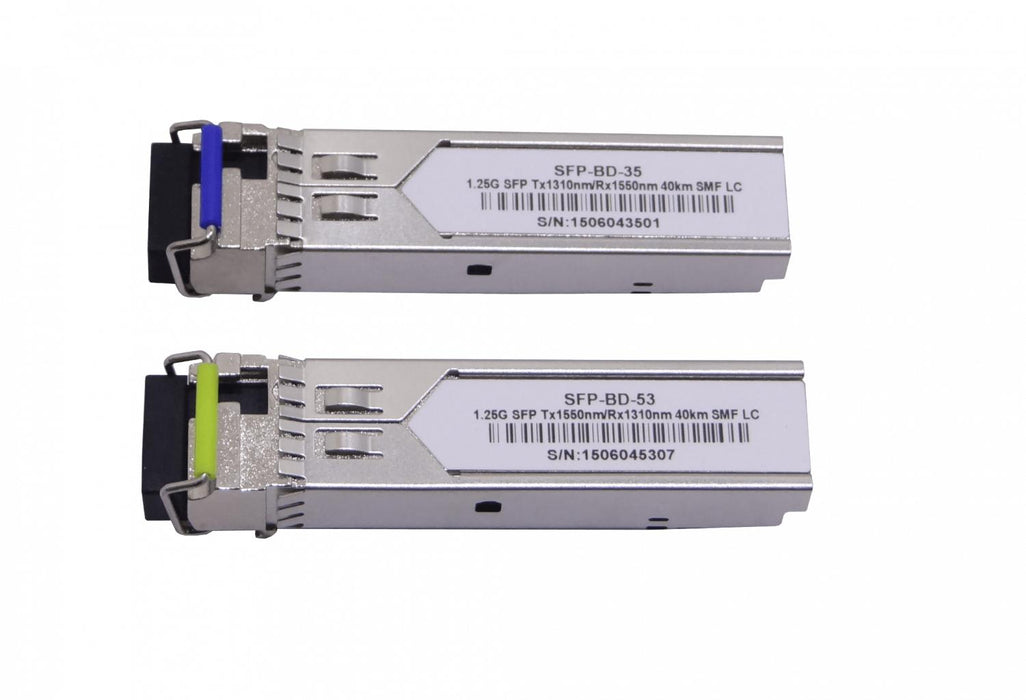 Pareja SFP WDM Bidireccional 1550nm/1310nm Clickbox