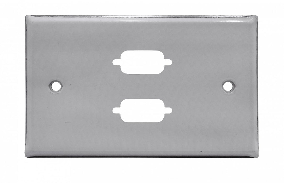 Placa frontal metálica LINKMADE 2-VGA, Clickbox