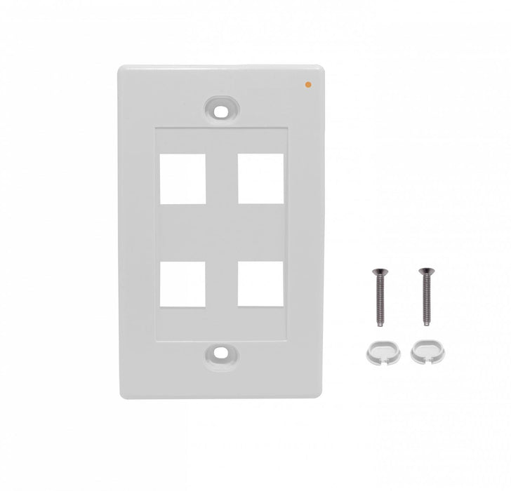 Placa Frontal Vertical LINKMADE Blanco 4-Keystone Clickbox