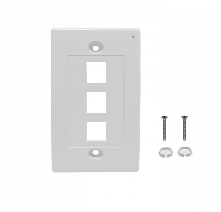Placa Vertical 3 Keystone Blanco Clickbox