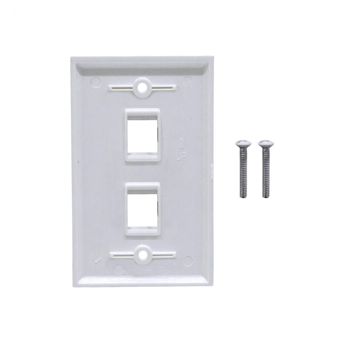 Placa Vertical Blanco 70x114mm Keystone Clickbox