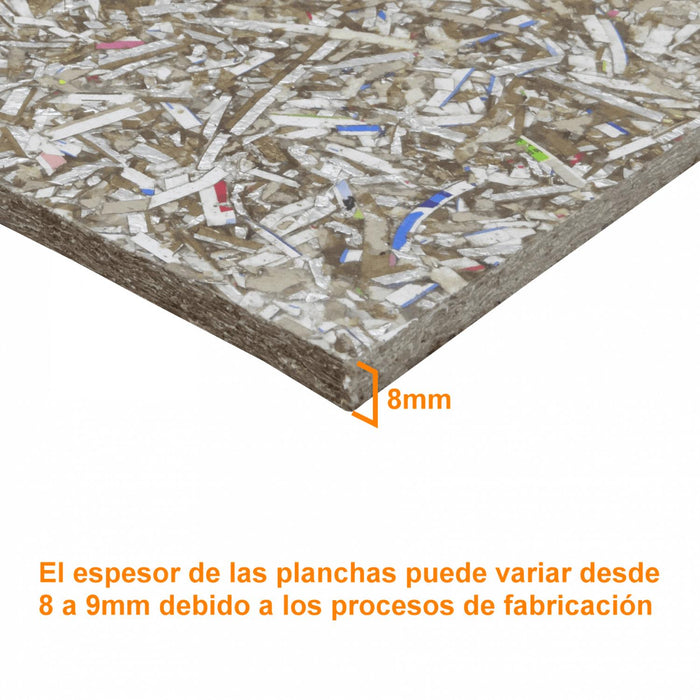 Plancha Reciclada Tetrapack 110x220cm Clickbox