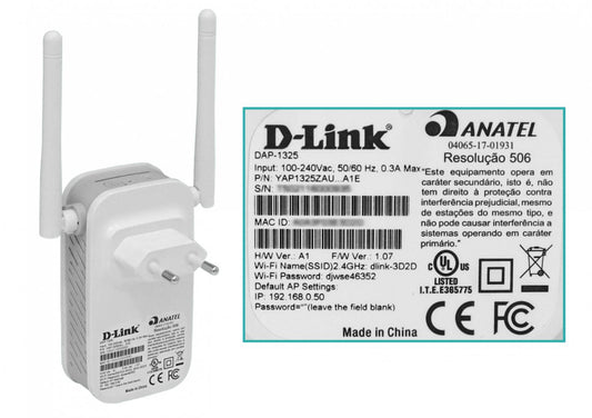 Repetidor de señal WiFi D-LINK N300 Clickbox