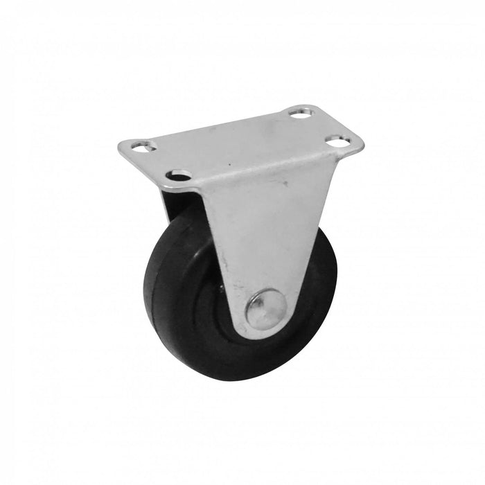 Rueda 1" Fija Negra Resistente 18Kg Clickbox