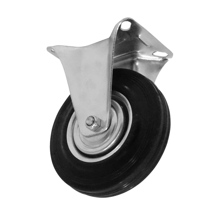 Rueda Fija 5" Negra Resistente 125Kg Clickbox