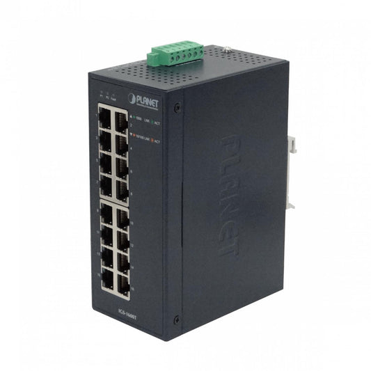 Switch Industrial PLANET 16-1000 IP30 Gigabit Clickbox
