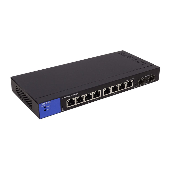 Switch inteligente LINKSYS 8-1000 2-SFP sin rack Clickbox