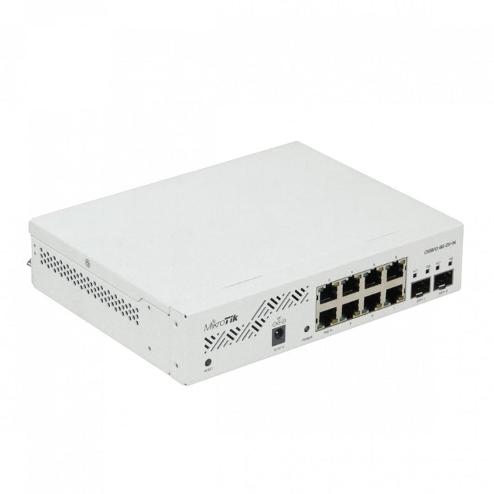 Switch Mikrotik 8 puertos Gigabit con 2 puertos Clickbox