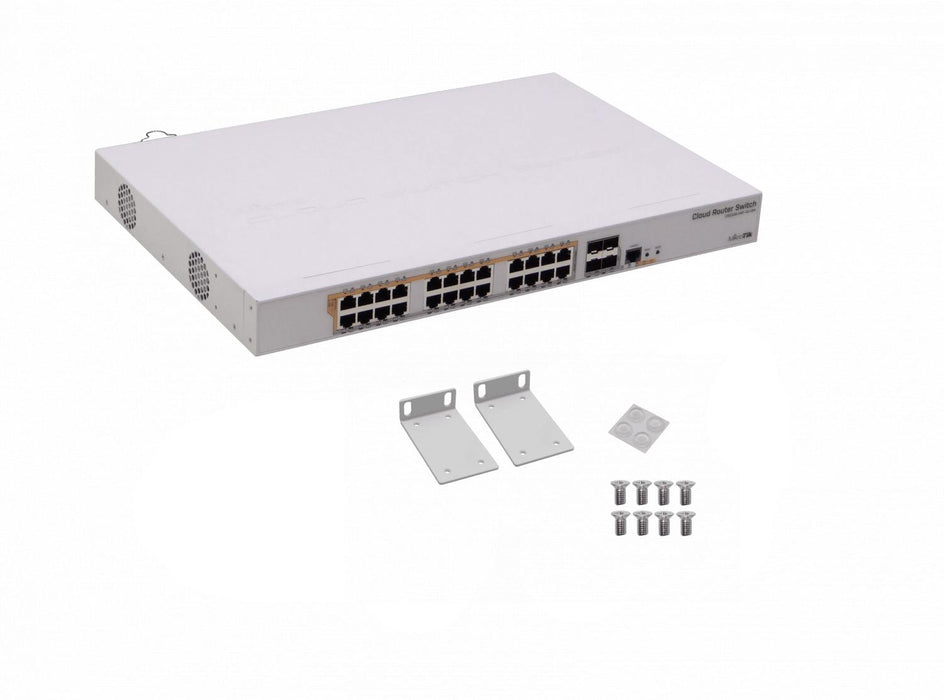 Switch Mikrotik CRS328-24P-4S+RM con 24 puertos Clickbox