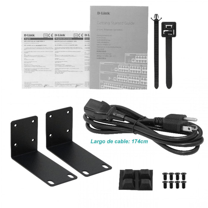 Switch PoE 16 Puertos 100 Mbps D-LINK sin Clickbox