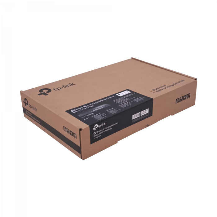 Switch PoE+ 24 Puertos Gigabit 4 SFP Clickbox