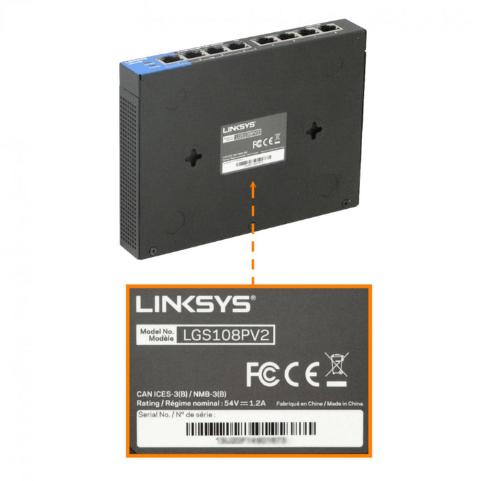 Switch PoE 8 puertos 10/100/1000 Mbps Clickbox