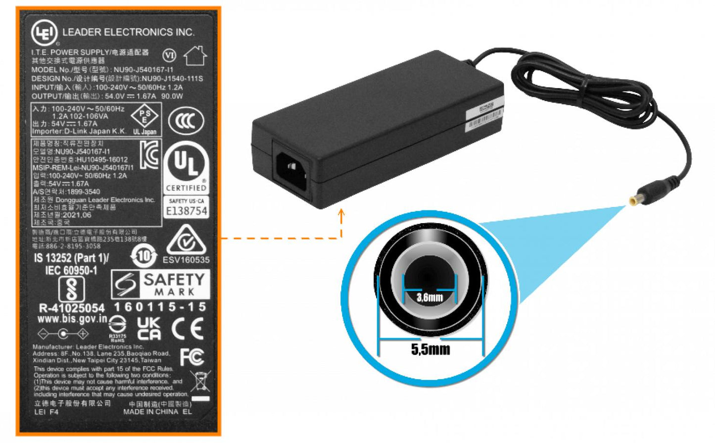 Switch PoE 8 Puertos 1000 Mbps D-LINK Smart, 48V Clickbox