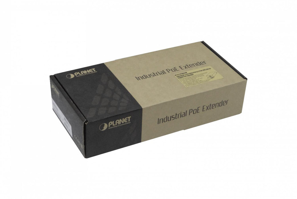 Switch PoE+bt PLANET IP63 1in-2out Clickbox