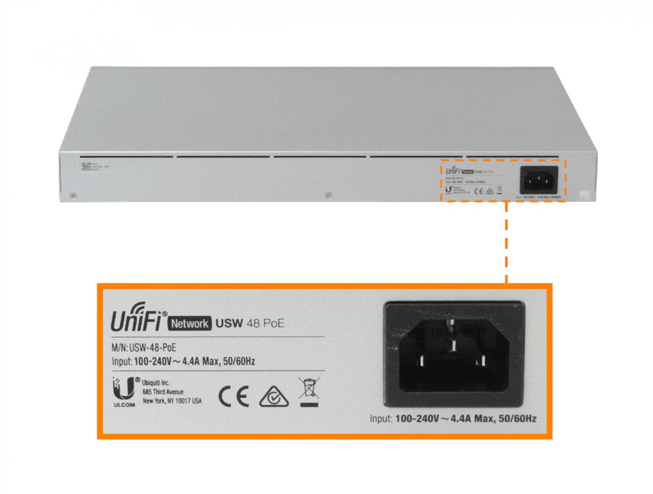 Switch PoE Unifi 48 puertos 1000Mbps 4 SFP Clickbox