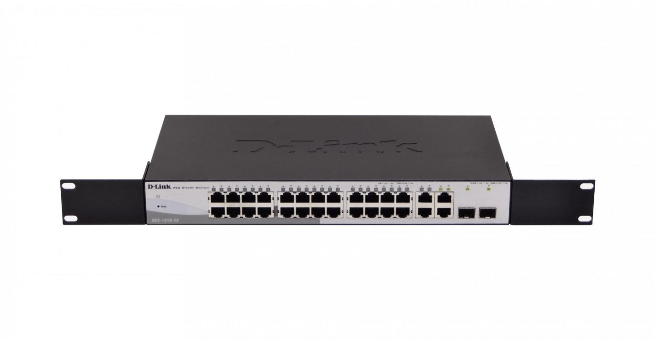 Switch Rack 28 Puertos Smart D-LINK 24-100 2-1000 Clickbox
