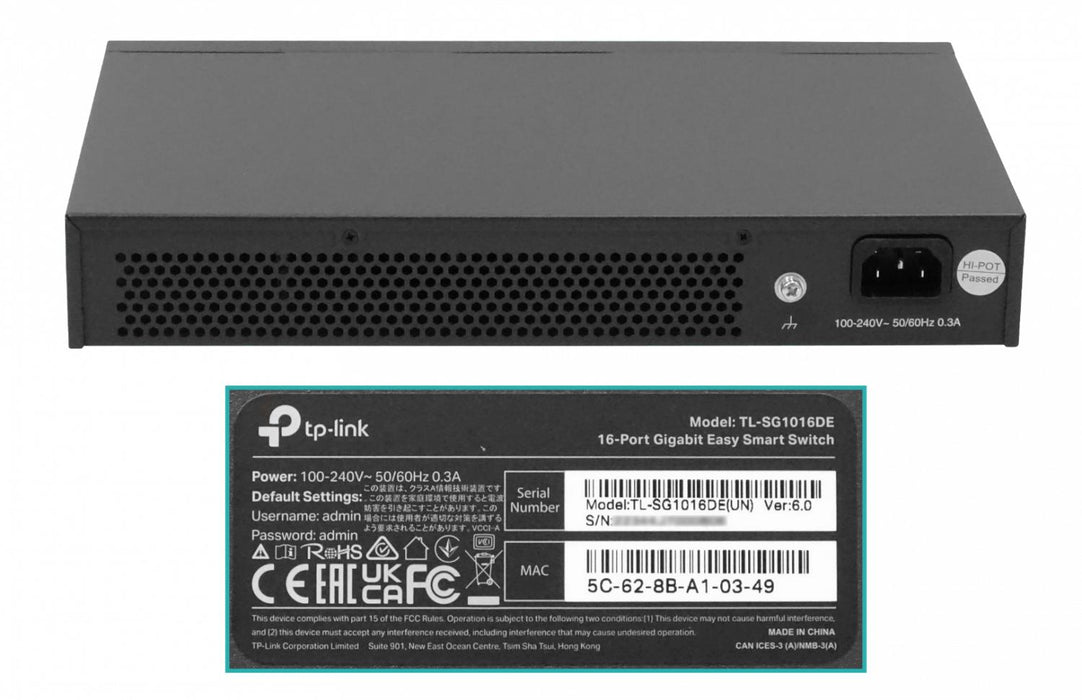 Switch TP-LINK TL-SG1016DE Clickbox