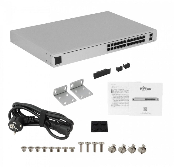 Switch UniFi 24 Puertos PoE 1000W con 2 SFP+10G Clickbox
