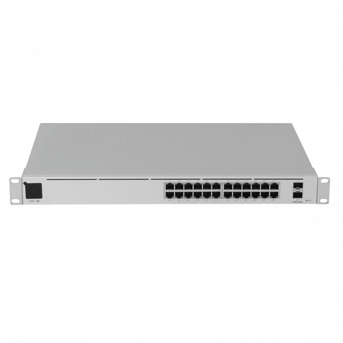 Switch UniFi 24 Puertos PoE 1000W con 2 SFP+10G Clickbox