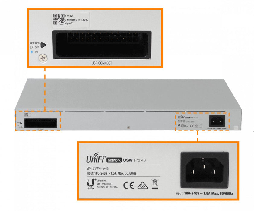 Switch Unifi 48 Puertos 4 SFP+ 10G USP Clickbox