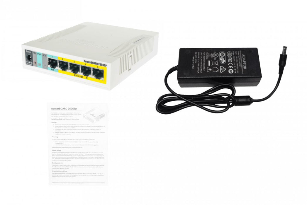 Switch VLAN PoE 4-6 Admin MIKROTIK 5-1000 SFP Clickbox
