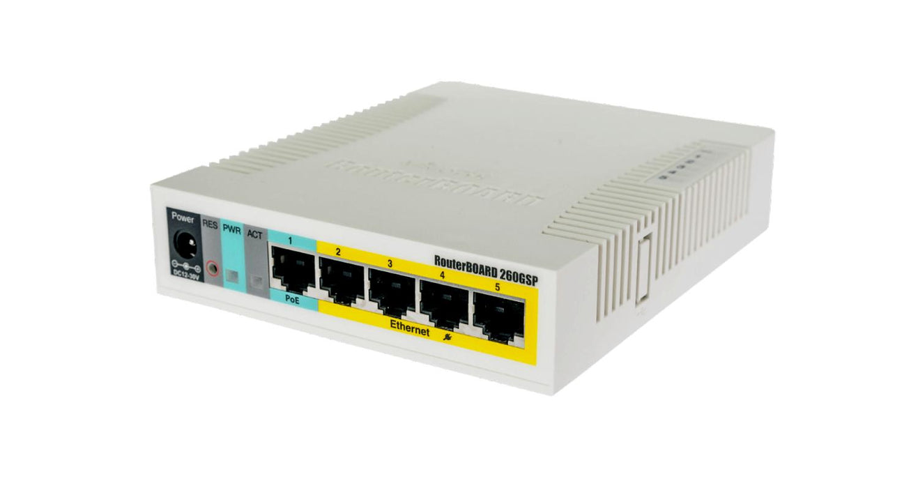 Switch VLAN PoE 4-6 Admin MIKROTIK 5-1000 SFP Clickbox