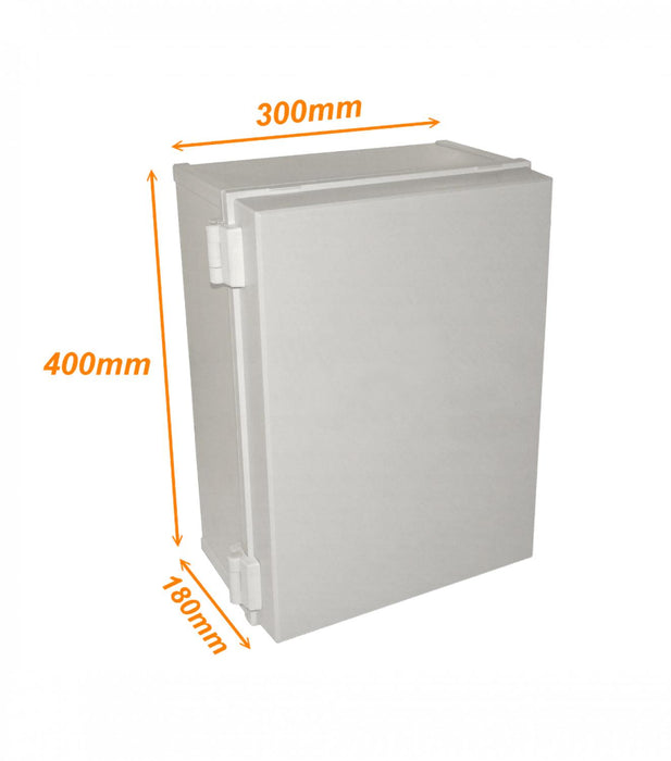 Tablero Estanco Plastico Gris 400x300x180mm IP66 Clickbox