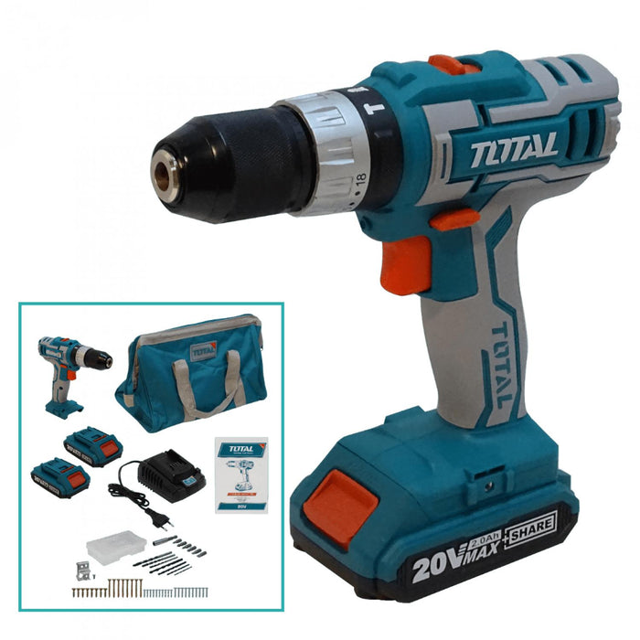 Taladro Inalámbrico TALA-SET TOTAL 0,8-10mm 20V Clickbox