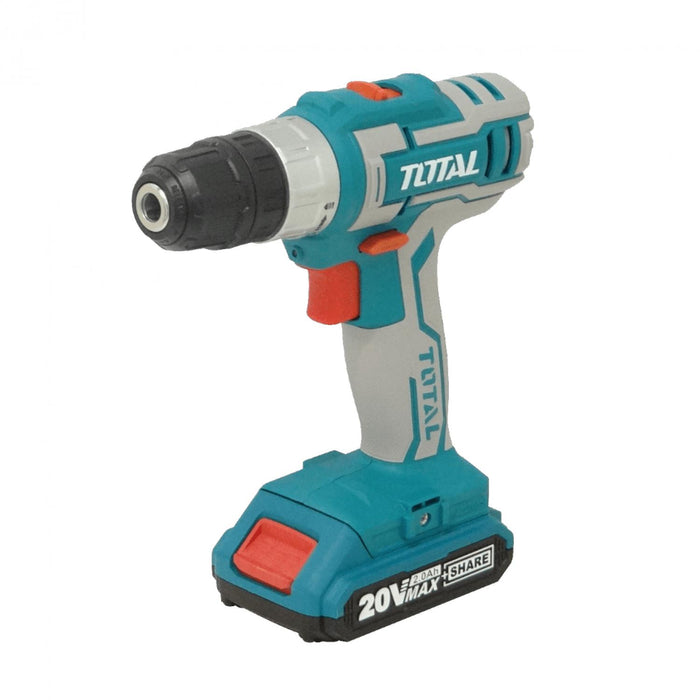 Taladro inalámbrico TOTAL P20S 20V con capacidad Clickbox
