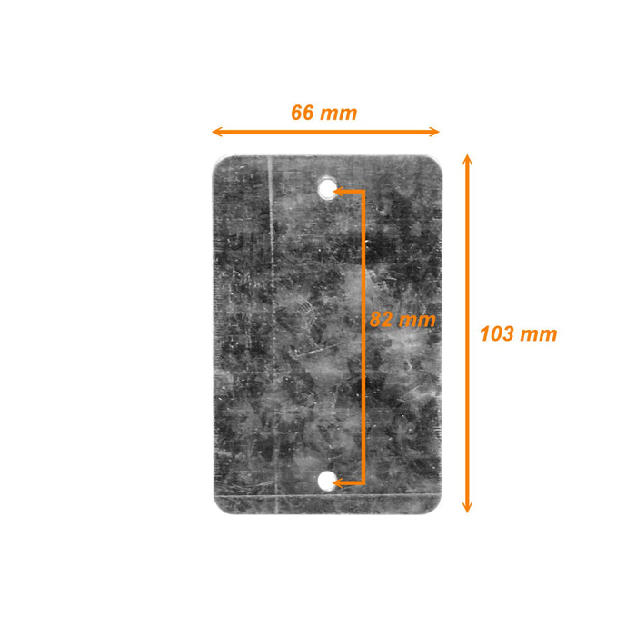 Tapa Ciega Zincada 103x66mm p/Caja Clickbox