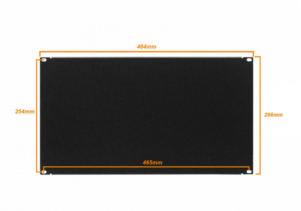 Tapa Cubre Espacio Rack 19" Negro Clickbox