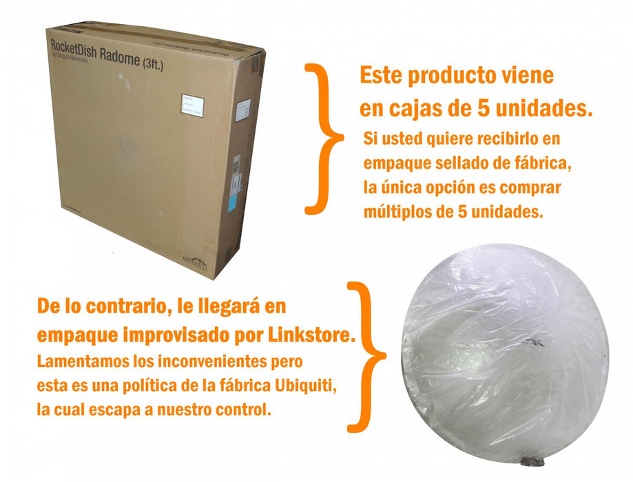 Tapa cúpula Rad-3rd para antena Ubiquiti Clickbox