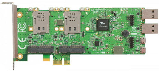 Tarjeta MIKROTIK PCIe-x1 4-MINIPCIE 4-SIMCARD Clickbox