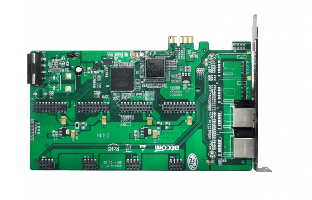 Tarjeta PCIe-x1 8X 2-RJ45 para Asterisk. Clickbox