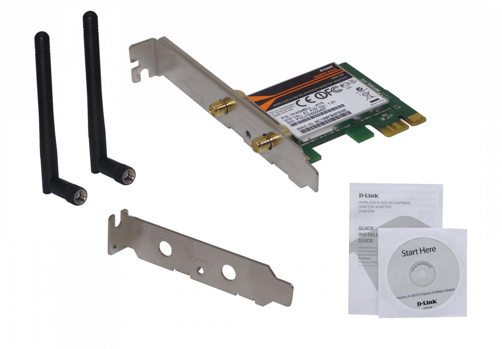 Tarjeta de red inalámbrica interna PCIe-x1 D-LINK Clickbox