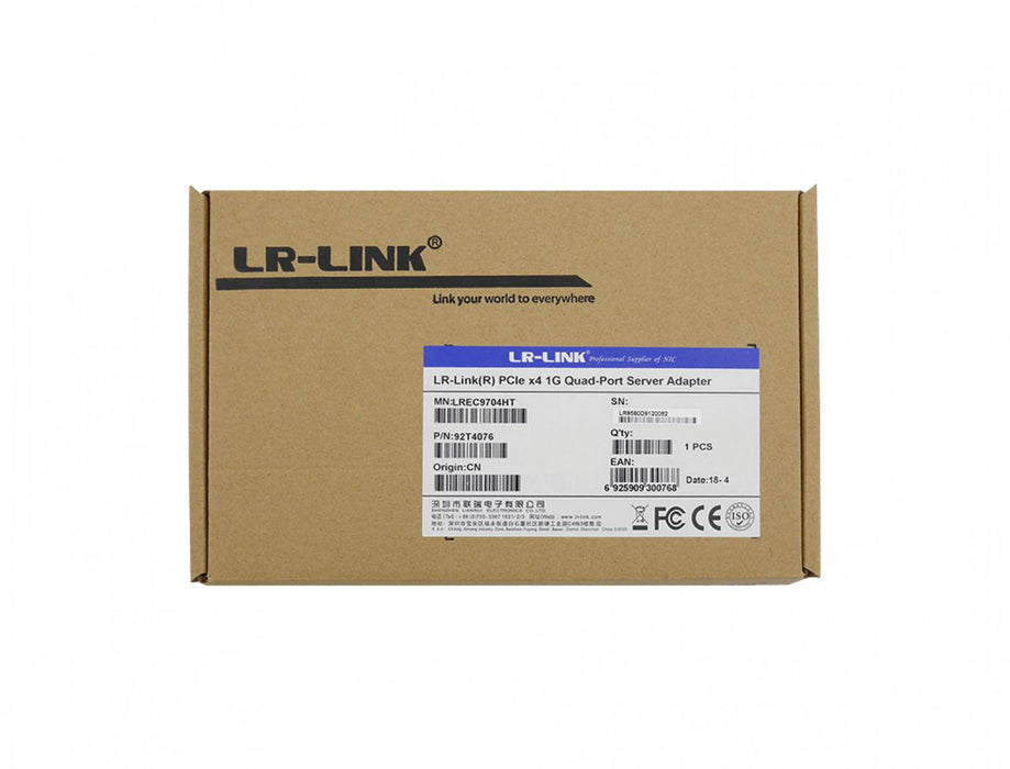 Tarjeta de red PCIe-x4 LR-LINK para RouterOS con Clickbox