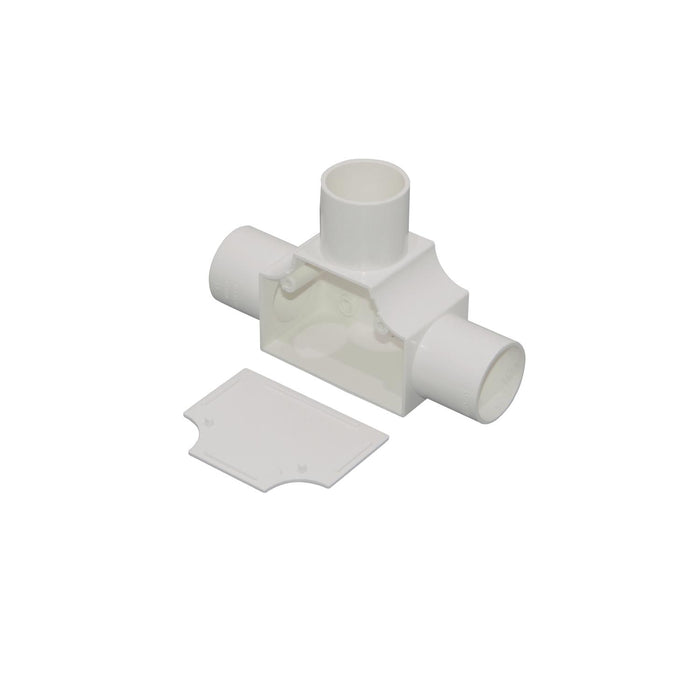 Tee PVC Blanco 32mm para Derivación en Tubo Clickbox