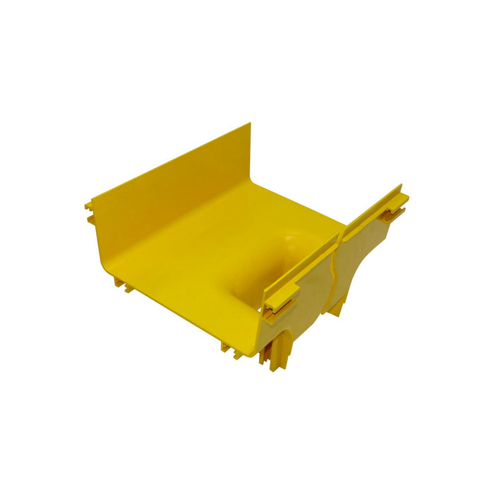 Tee vertical amarilla 240x100 a 120x100mm, PC+ABS Clickbox