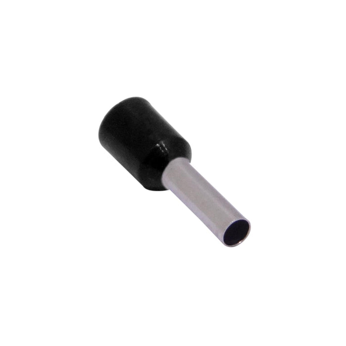 Terminal aislado negro AWG14, 2,5mm2, 8/15mm, 100 Clickbox