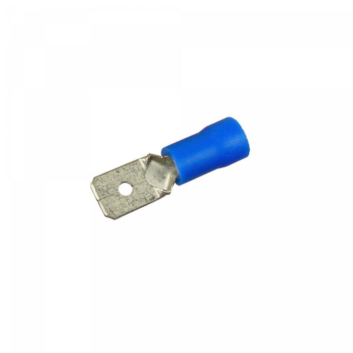 Terminal Faston Azul 6,35x0,8mm Semi-Aislado Clickbox