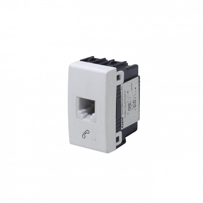 Toma RJ11 6P4C blanco KALOP compatible con Clickbox
