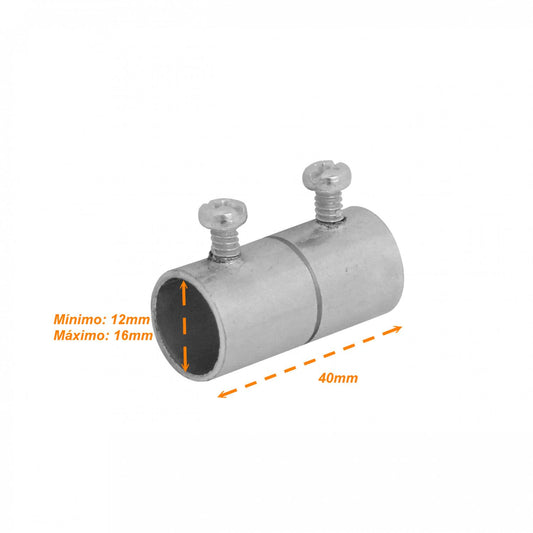 Unión de acero zincado para tubo conduit rígido Clickbox