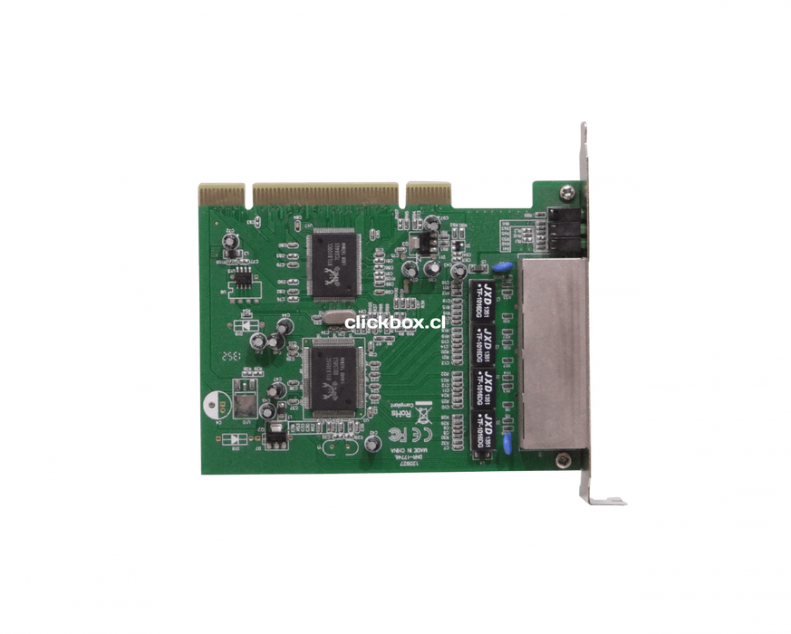 Tarjeta de red PCI-Legacy 10/100 con 4 puertos Clickbox