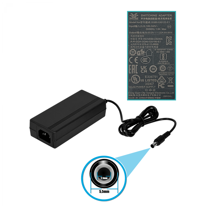 Switch DAHUA 6 Puertos 4 PoE 60W Industrial 26mm 53V Incluido