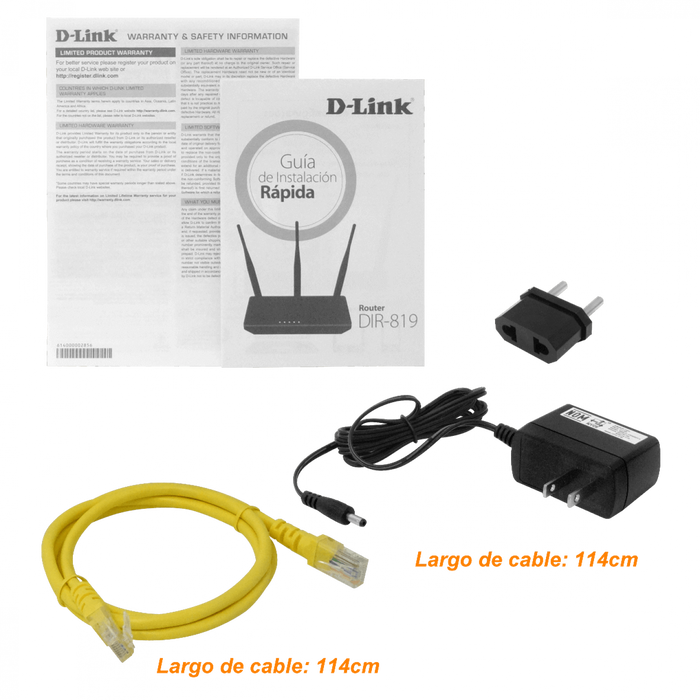 Router WiFi D-LINK AC750 Dual Band Clickbox